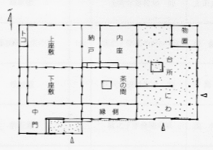 間取り図：土田家住宅