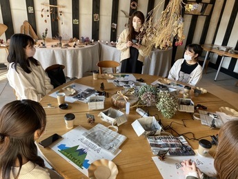 写真　リースづくり自己紹介