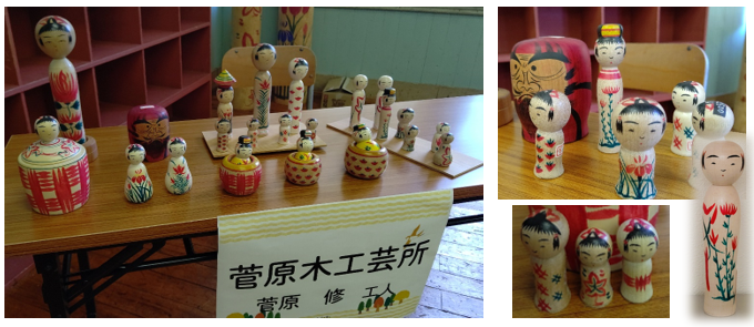画像：菅原修工人のこけし(全体)