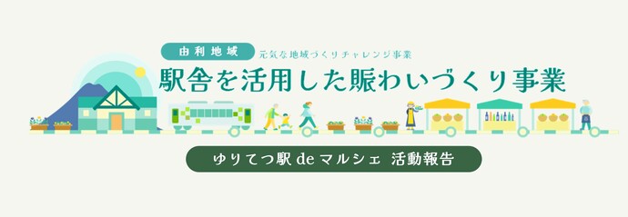 ゆりてつ駅deマルシェ　活動報告