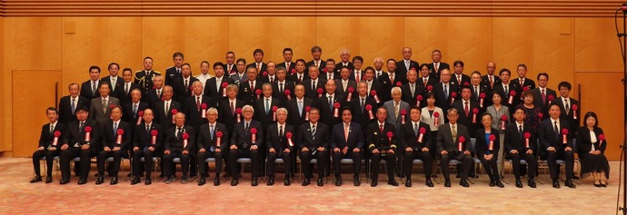 表彰式の記念集合写真