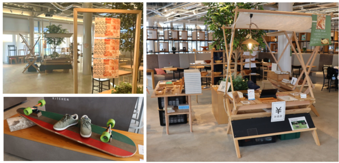 「WOOD GOOD MOOD ことびら展示即売会」会場風景