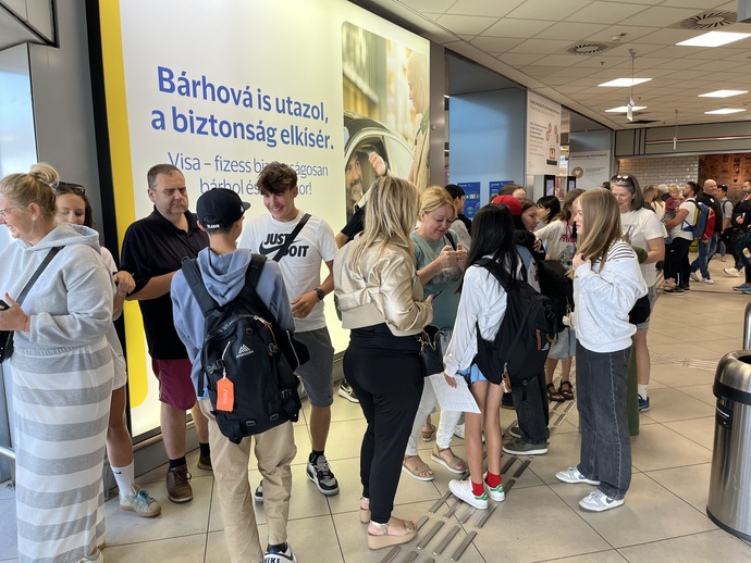 帰りの空港の様子