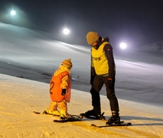 ナイタースキ教室2025の様子