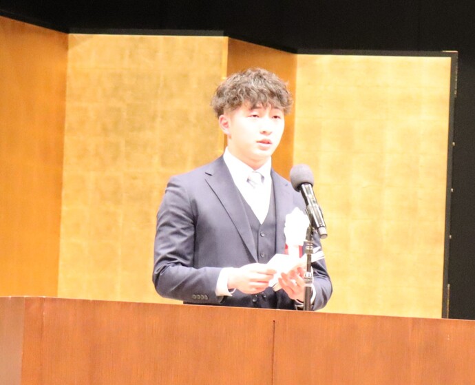 二十歳の決意の様子