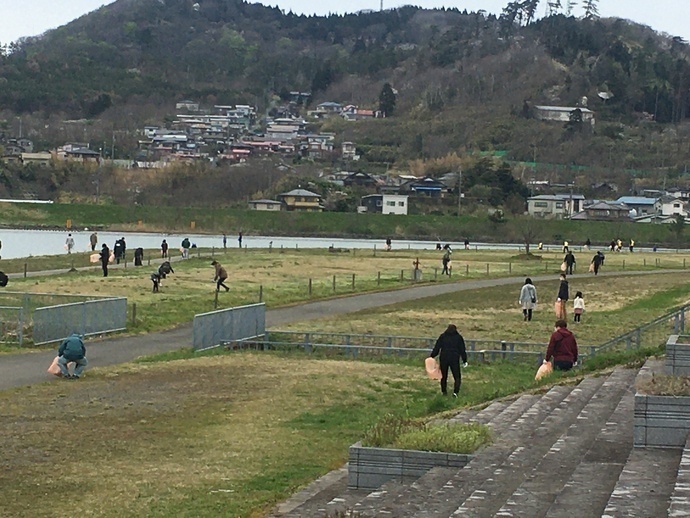 クリーンアップの様子