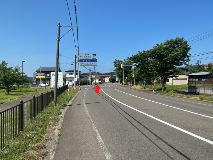 道の駅おおうち交差点写真