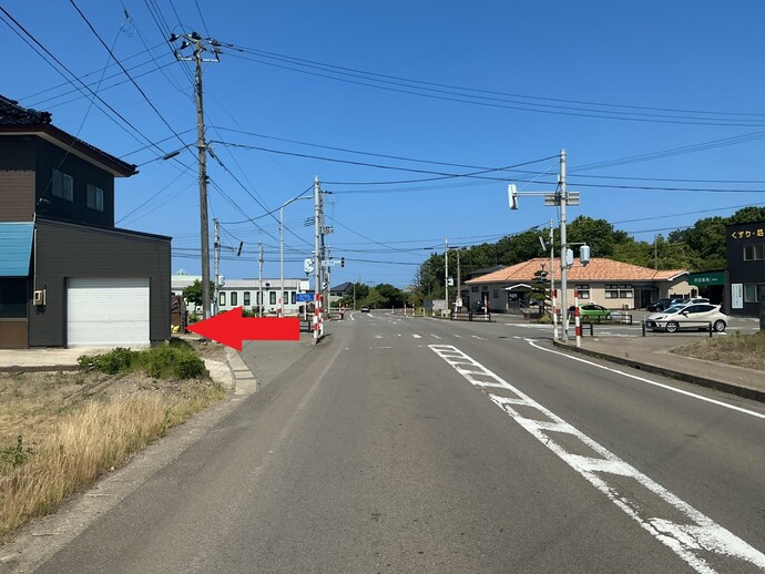 内道川馬道交差点写真