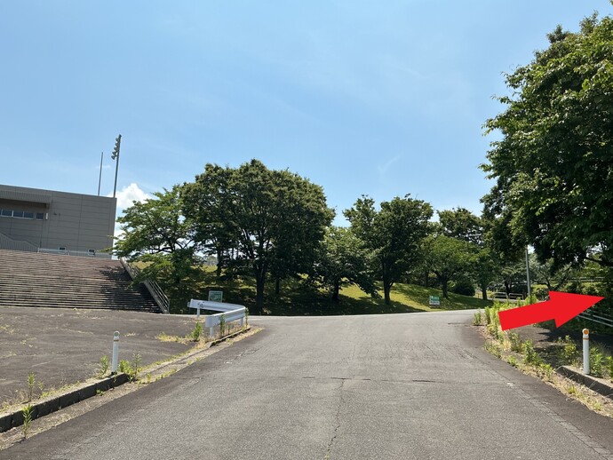 本荘由利総合運動公園入口写真
