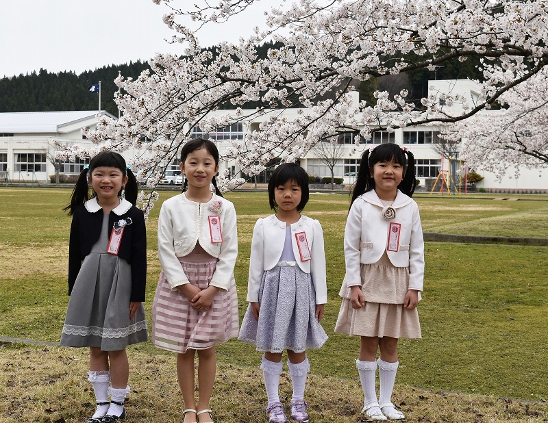 ４月 入学式 由利本荘市立 石沢小学校